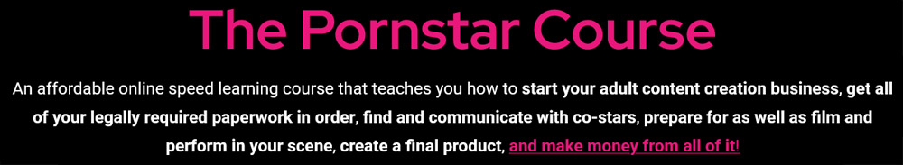 The Pornstar Course